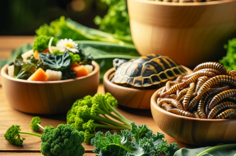 كيفية تغذية السلاحف الصغيرة