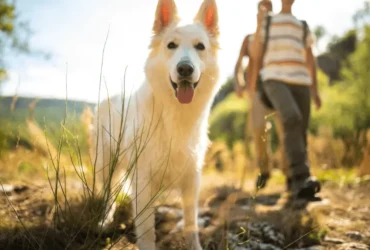 جمال الكلاب البلجيكية البيضاء